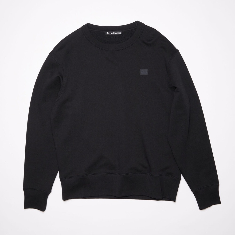 NWOT! Acne Studios Black Face Crew Neck Sweatshirt Unisex (S)